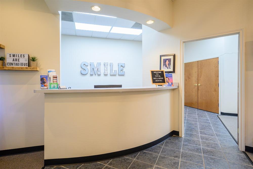 front desk at Total Wellness Dental