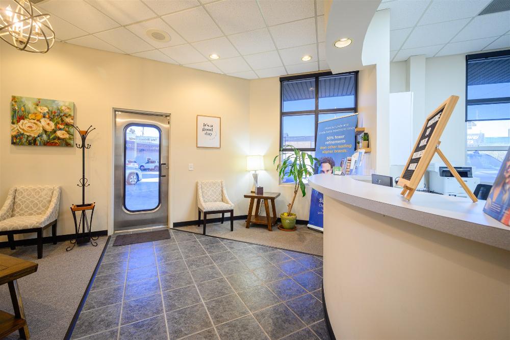 reception area at total wellness dental