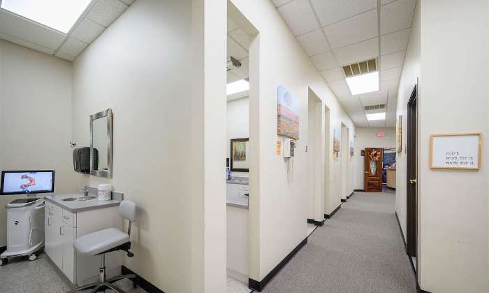 hallway at total wellness dental