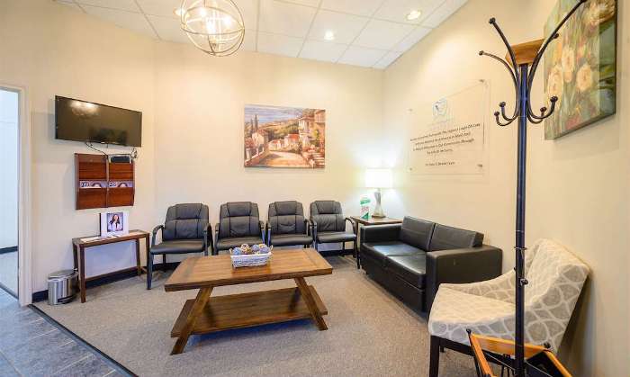 comfortable reception area at Total Wellness Dental
